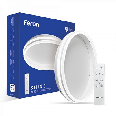 Светильник потолочный Feron AL6600 70W SHINE белый 3000-4500-6000 К 