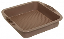 Форма для випікання квадратна Peach&Brown series 26,5х25х5 см коричневий Smart Kitchen by Flamberg