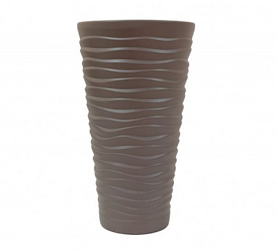 Горшок керамический Ориана-Запорожкерамика Цилиндр Волна крошка фигурный 16 л аметист 