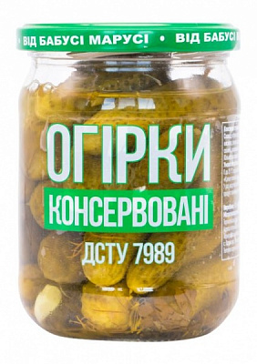 Огурцы маринованные от Бабушки Маруси 460 г