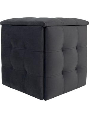 Пуф-трансформер TWINSANN 540х540 мм графит/черный (28)