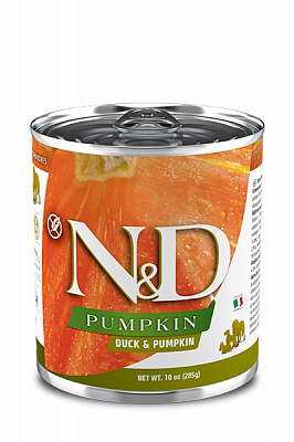Консерва Farmina N&D Grain Free PUMPKIN DUCK ADULT ALL BREEDS беззерновий з гарбузом і качкою 285 г