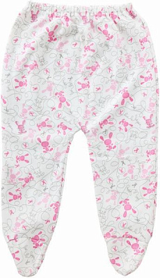 Ползунки Моя планета П 402 р.62 белый с рисунком 