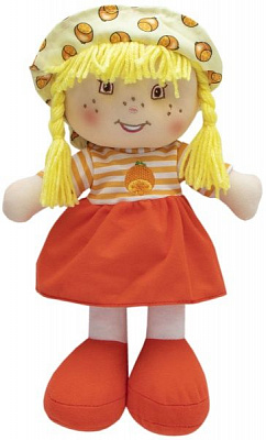 Кукла Девилон 860869 мягконабивная с вышитым личиком 36 см красная