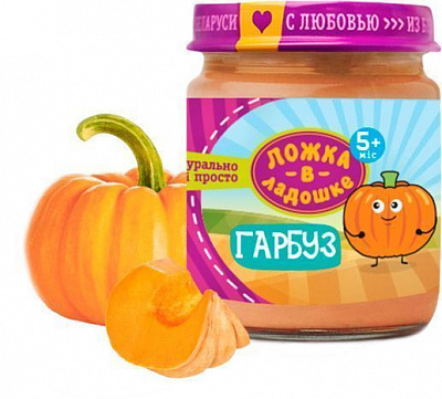 Пюре Ложка в ладошке из тыквы 100 г 