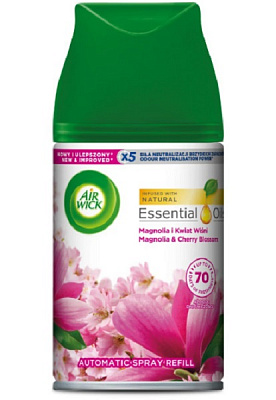 Сменный баллон для автоматического освежителя воздуха Air Wick Freshmatic вишневый цвет 250 мл