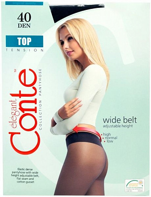 Колготки Conte TOP 40 den grafit р. 4 графіт