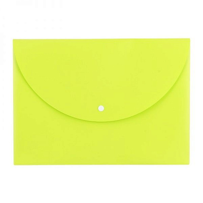 Папка на кнопці EF10202 А4-FC непрозора Неон (180 мкм) салатова Deli