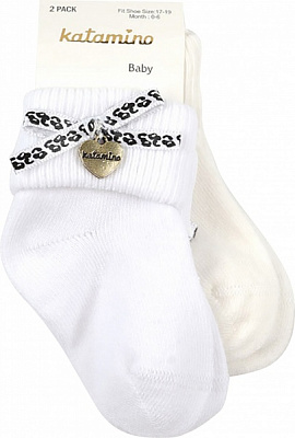 Носки для девочек KATAMINO K44057 KTM87078 р.0-6 белый 