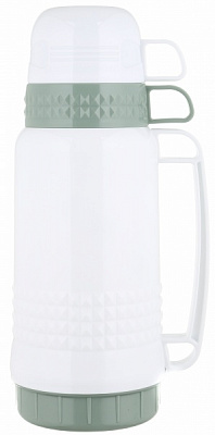 Термос Eclipse со стеклянной колбой зеленый 1000 мл Flamberg Smart Kitchen