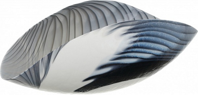 Фруктовница Yalos Murano ANDALUSIA 19 см слоновая кость с черной филигранью 