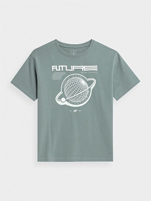 Футболка 4F TSHIRT 4FJAW22TTSHM588-42S р.158 зеленый