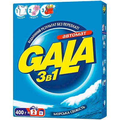 Стиральный порошок Gala Морская свежесть 400 г 50712503