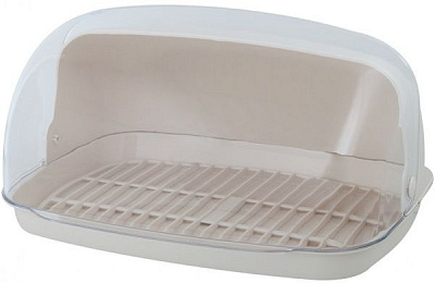 Хлібниця Мульті 32х25х17 см біла роза Алеана