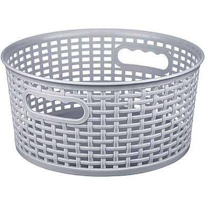 Корзина Gondol Plastic G-660 KANGAROO-Round серый 235x235x110 мм