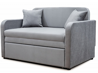 Тахта Маріо велюр темно-сірий 1260x820x830 мм