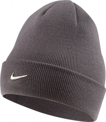 Шапка Nike Y NK BEANIE METAL SWOOSH CI3711-056 OS сірий