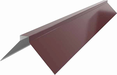 Планка конька глянцева PSM RAL 3005 бордова 2м