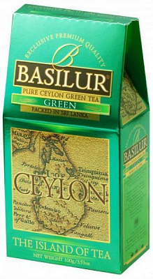 Чай зеленый Basilur Чайный Остров Цейлон Зеленый 100 г 