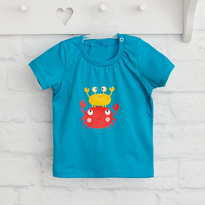 Футболка детская для мальчиков Blanka р.92 голубой 110270 