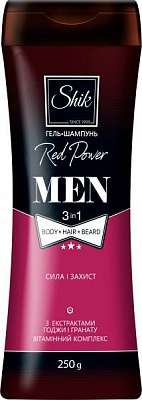 Гель для душу Шик Men Red Power 3 в 1 250 мл
