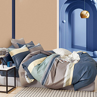 Комплект постельного белья Берман евро разноцветный Homeline 