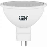 Лампа светодиодная IEK ECO 5 Вт MR16 матовая GU5.3 220 В 4000 К
