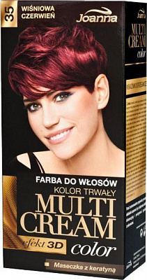 Фарба для волосся Joanna Multi Cream Color №35 стигла вишня 100 мл