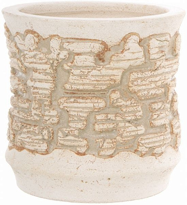 Горшок шамотный Камин №2 круглый 26 круглый 16,9л кремовый 