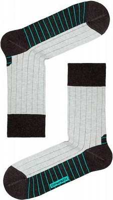 Шкарпетки чоловічі Conte Happy 15с-23СП 048 р. 25 чорно-сірий