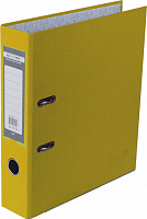 Папка-реєстратор LUX одностороння JOBMAX А4 50мм PP жовта збірна BM.3012-08c Buromax