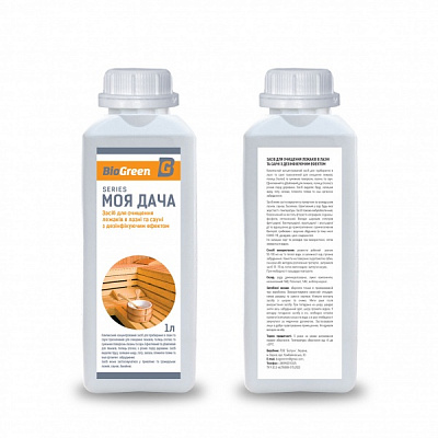 Засіб для чищення Biogreen лежаків в лазні та сауні з дезінфікуючим ефектом 1000г 1 л