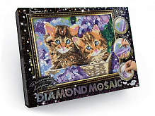 Набір для творчості Danko Toys Діамантовий живопис DIAMOND MOSAIC А4 с.2 №1 Кошенята DM-03-01