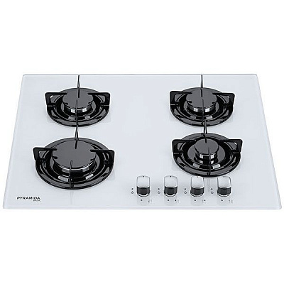 Варочная поверхность газовая Pyramida PFG 646 WH/R white