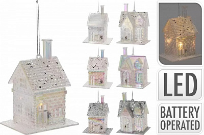 Ялинкова іграшка з підсвічуванням 10 см