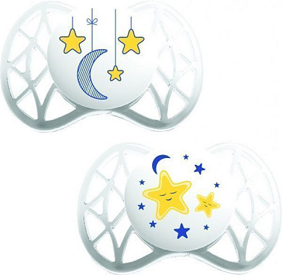 Пустышка ортодонтическая Nuvita Air 0м+ 2 шт. NV7062