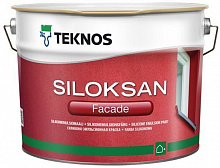 Краска фасадная cиликономодифицированная TEKNOS Siloksan база 3 глубокий мат под тонировку 9л 