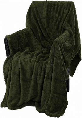 Плед Sherpa Jacquard Boucle 200x220 см зеленый La Nuit