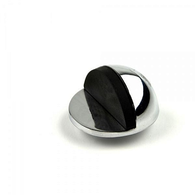 Отбойник дверной самоклеющийся серебряный