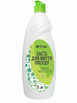 Засіб для ручного миття посуду Frisk Яблуко 1л