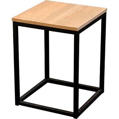 Табурет Лугалпроф дуб сонома / черный 