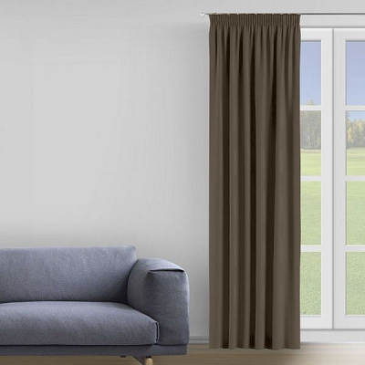 Штора Moda 200х285 см коричневый Decora