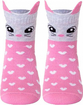 Шкарпетки дитячі Conte-Kids TIP-TOP 321 Мишенята 17С-59СП р.18 світло-рожевий