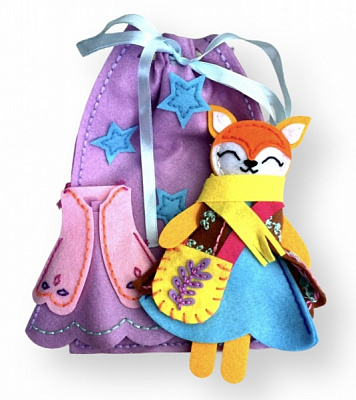 Набор Apli Krapli Сшей сам игрушку из фетра Лисичка ЗІ-03