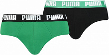 Трусы Puma Basic Brief 2P 88910018 XL черный/зеленый 2 шт.