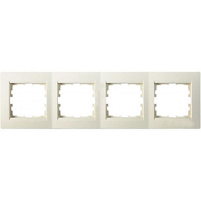 Рамка четырехместная UP! (Underprice) One горизонтальная крем 706-0300-149
