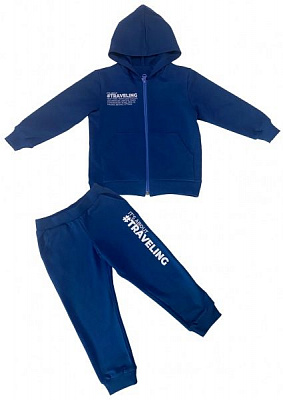 Спортивный костюм Roksana для мальчика №0027/32198 р.104/110 синий 