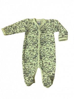 Комбинезон детский унисекс Моя планета динозавры Кмб401-6 р.74 белый 