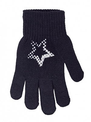 Варежки YO! Звездочка р.16 черный 