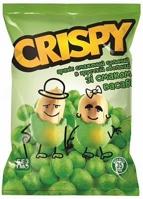 Арахис CRISPY в хрустящей оболочке со вкусом васаби 35 г